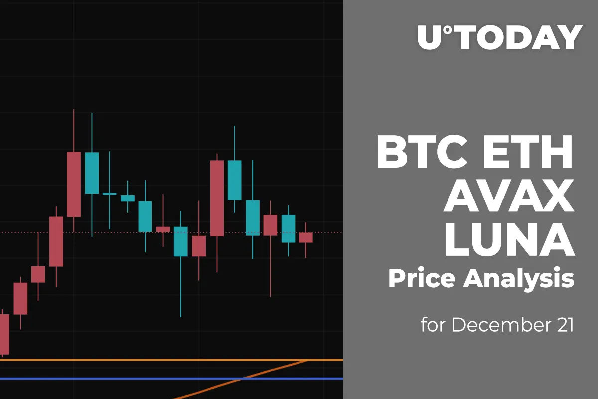BTC, ETH, AVAX and LUNA Price Analysis for December 21