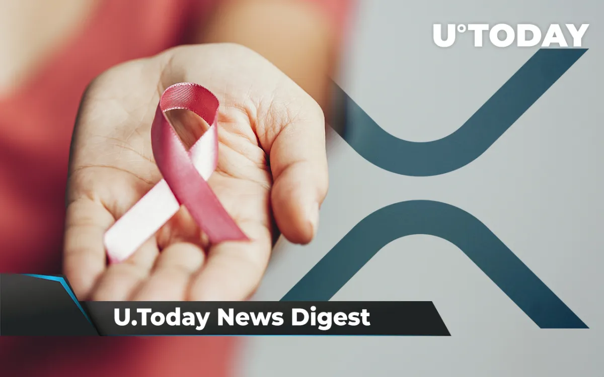SHIB, BTC, DOGE Accepted by Breast Cancer Charity, 1.6 Billion XRP on the Move, Hoskinson Shares Update for Djed Stablecoin: Crypto News Digest by U.Today