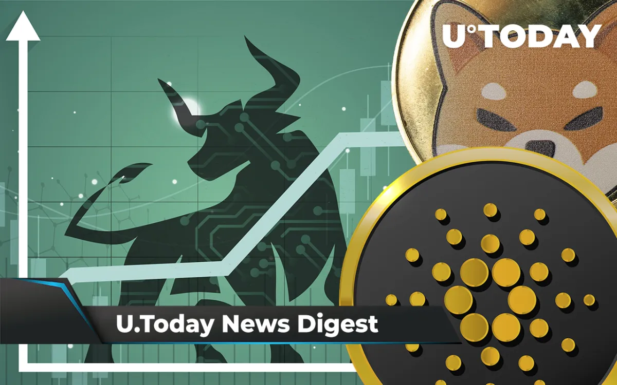 Santiment Sees Two Bullish Signals for BTC, SHIB Community Praised by Republican State Senator, Cardano’s Crucial Update Goes Live: Crypto News Digest by U.Today