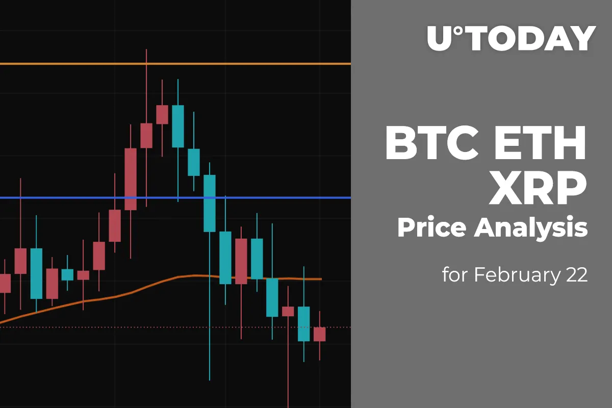 BTC, ETH and XRP Price Analysis for February 22