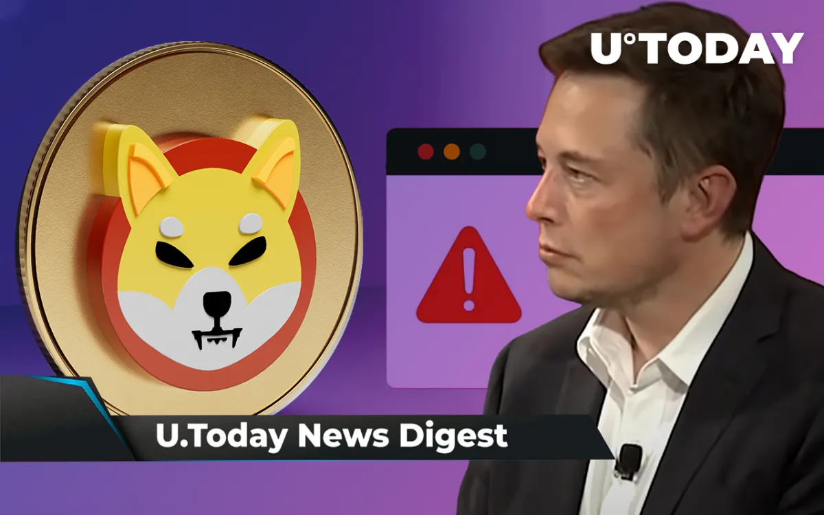 SHIB Can Be Used for Booking Hotels, Elon Musk’s Deepfake Promotes Crypto Scam, ETH Signals Incoming Price Bounce: Crypto News Digest by U.Today
