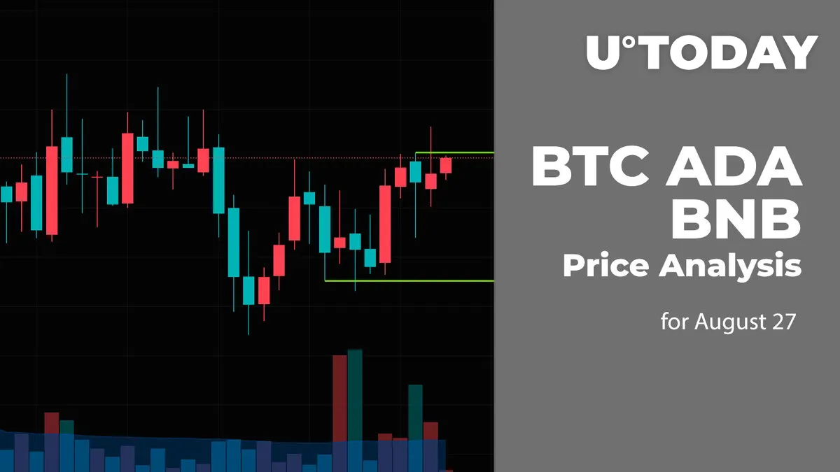 BTC, ADA and BNB Price Analysis for August 27