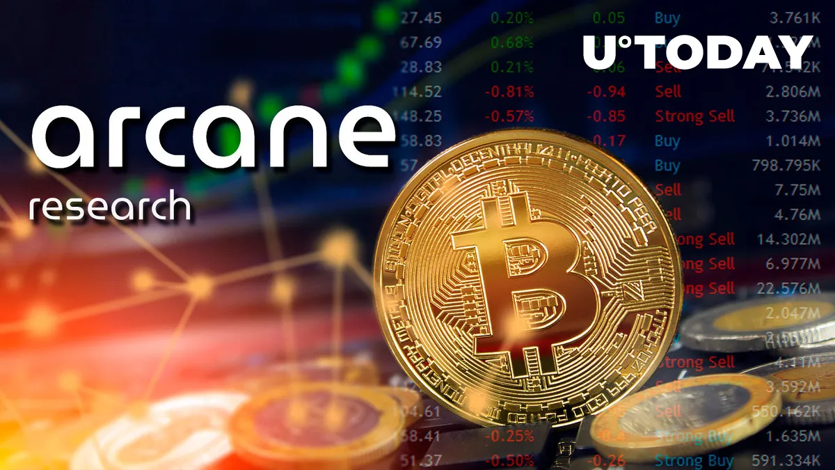 Bitcoin Holders Withdrawing from Exchanges "Like Never Before": Arcane Research