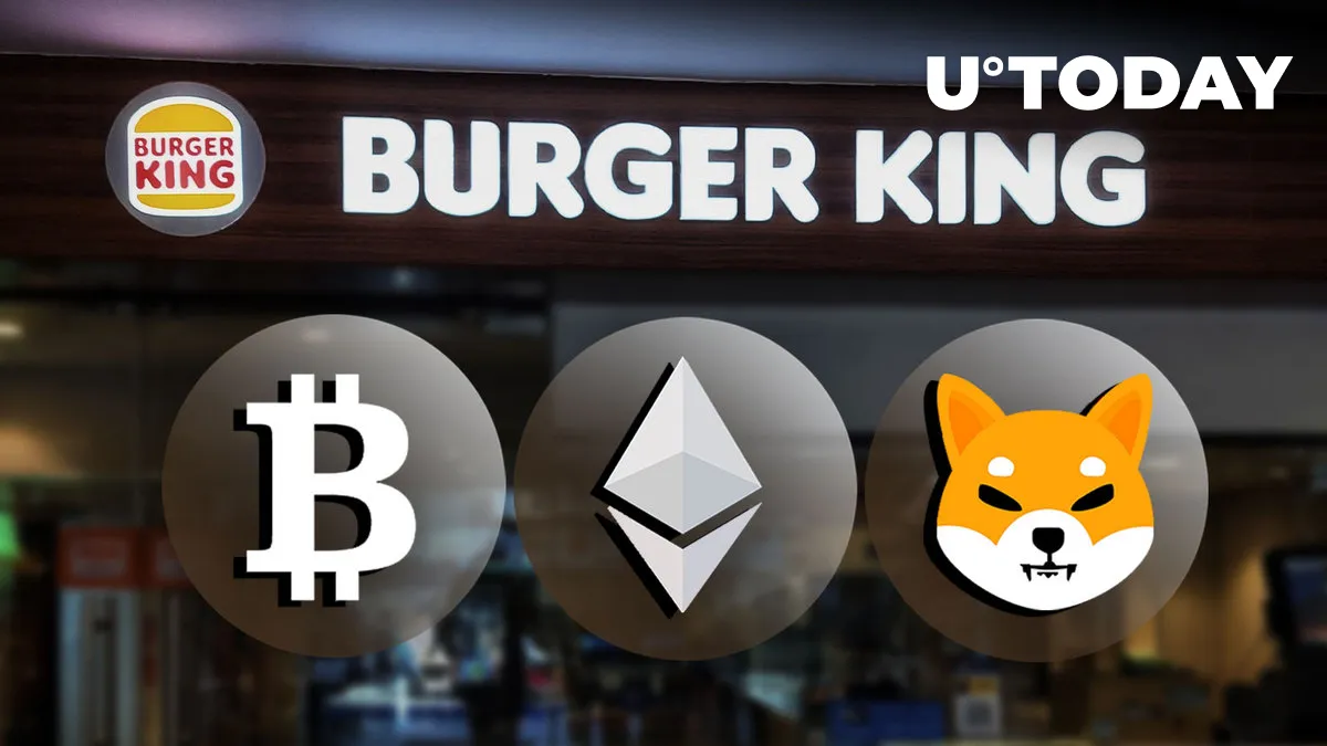 Bitcoin (BTC), Ethereum (ETH), Shiba Inu (SHIB) Other Cryptos Accepted at Burger King Paris Restaurants via This Partnership