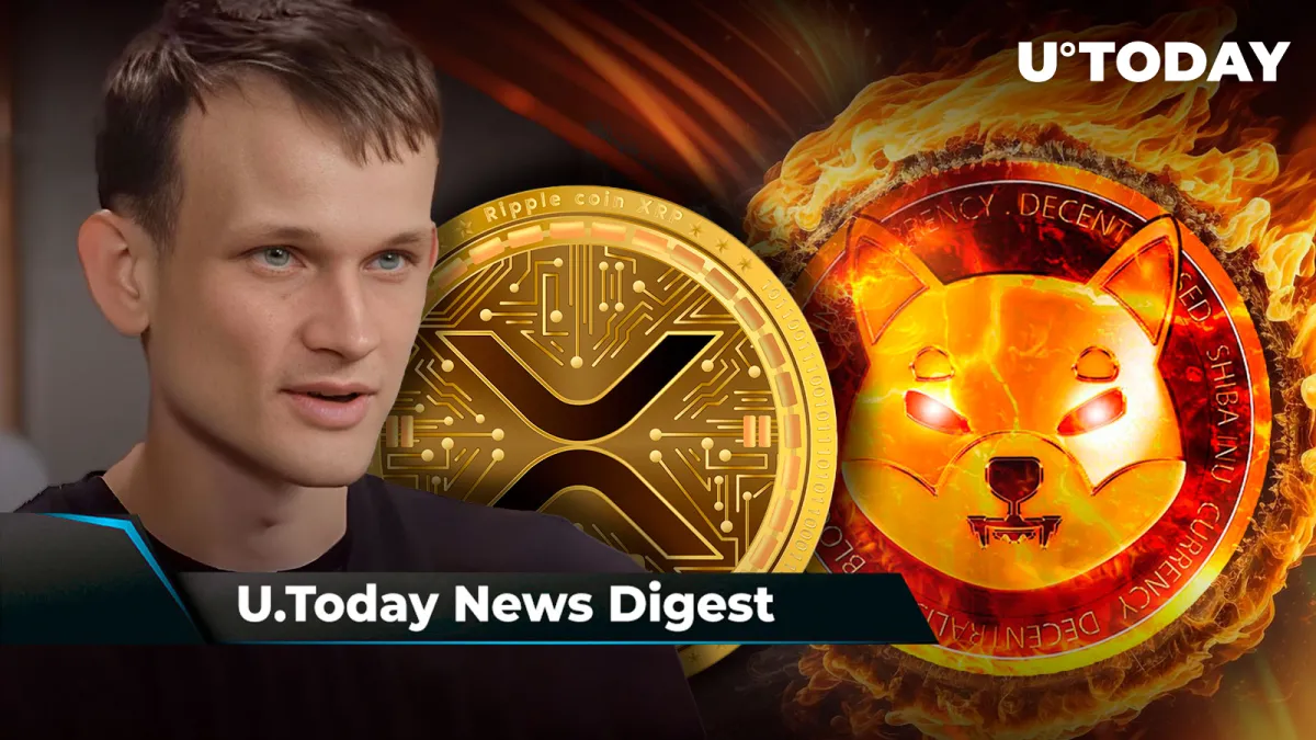 ETH Insider Breaks Down Buterin's Alleged Interest in Ripple and XRP, Quarter Billion SHIB Destroyed, Henrik Zeberg Shares New Target Price for BTC Rally: Crypto News Digest by U.Today