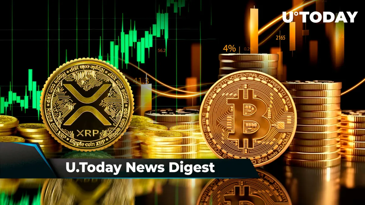 XRP Surges With $1 Million Fund Flows, Legendary 'Cup and Handle' Pattern Appears on Bitcoin Chart, Shibarium Spikes 962% in Key Metric: Crypto News Digest by U.Today
