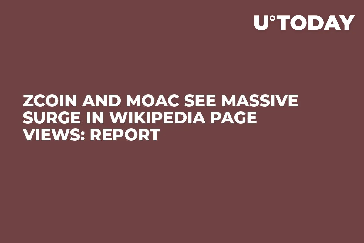 ZCoin and MOAC See Massive Surge in Wikipedia Page Views: Report 
