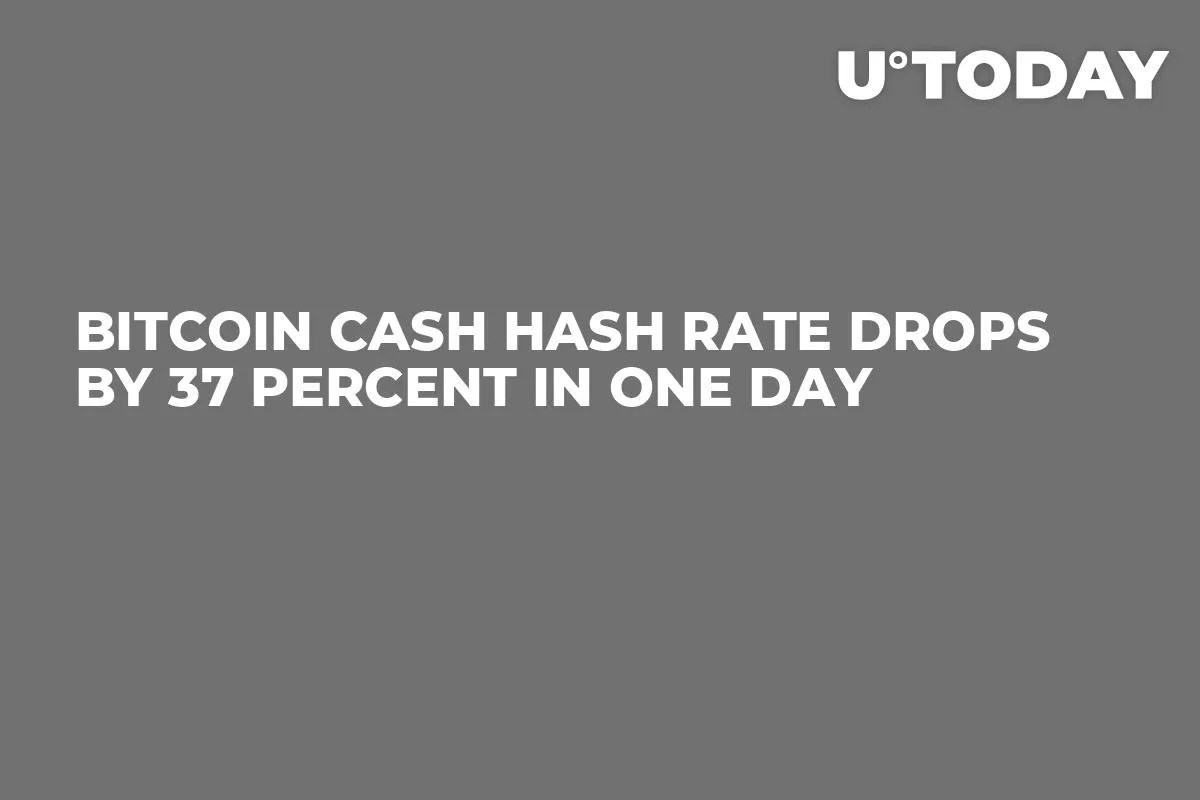 Bitcoin Cash Hash Rate Drops By 37 Percent in One Day
