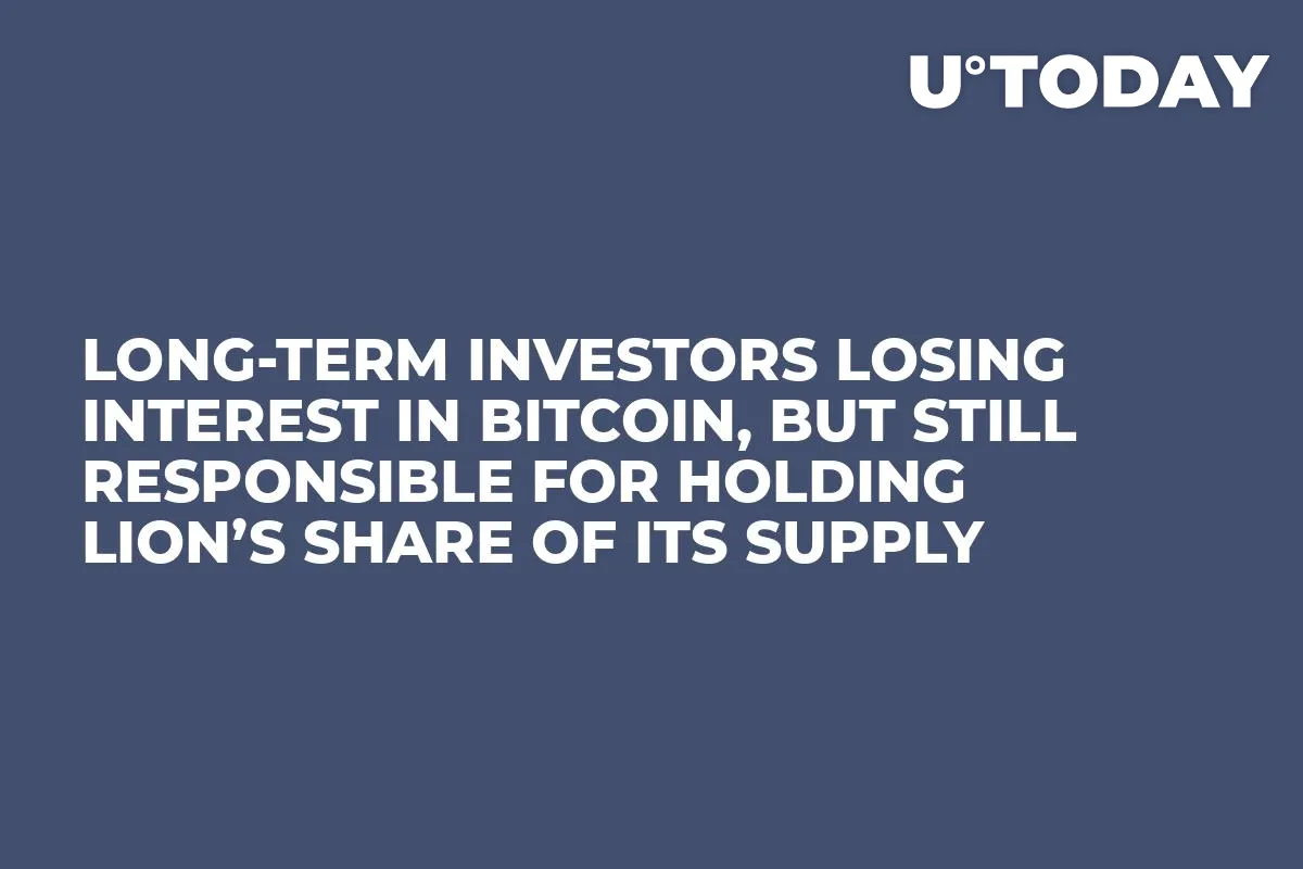 Long-Term Investors Losing Interest in Bitcoin, But Still Responsible For Holding Lion’s Share of Its Supply