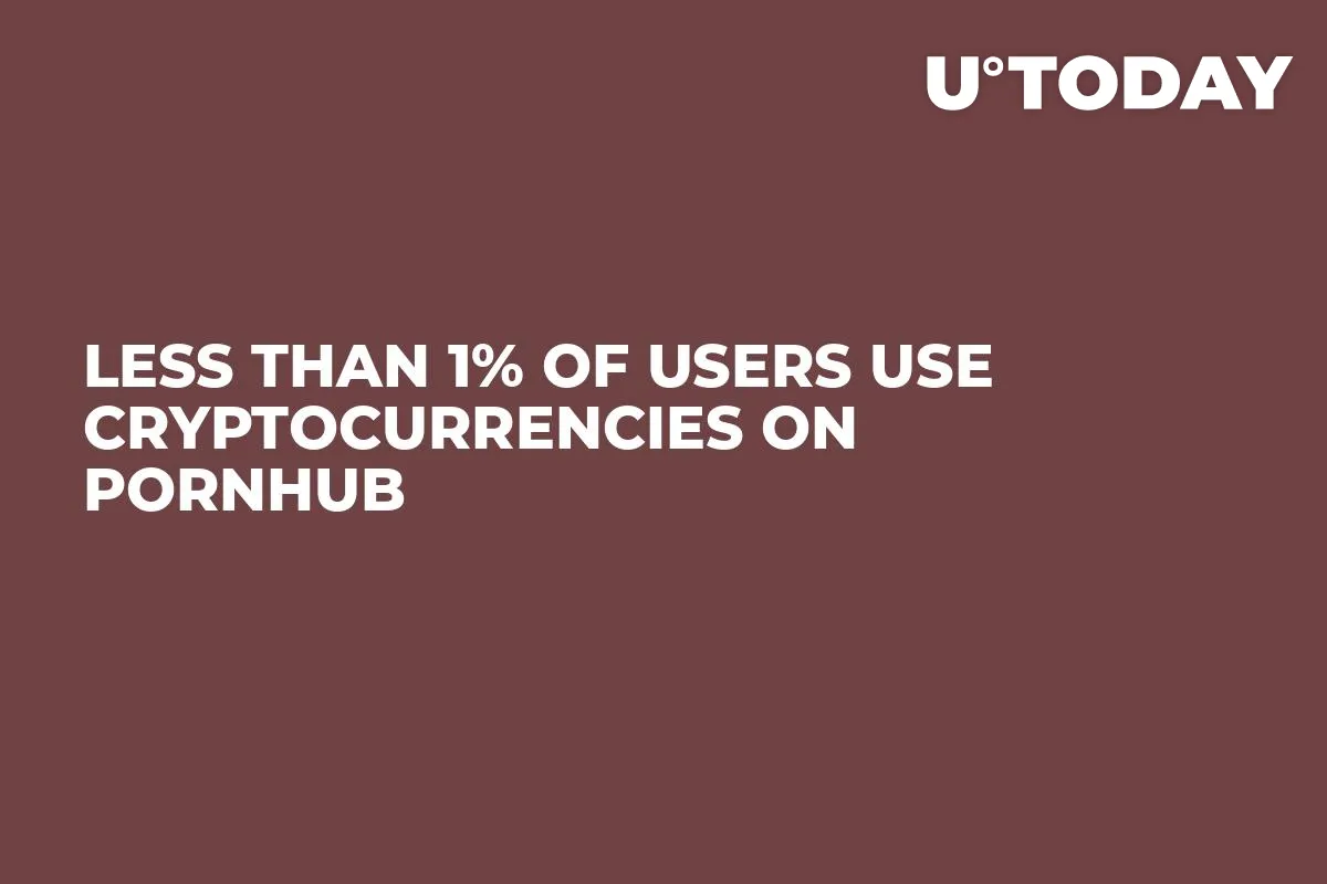 Less Than 1% Of Users Use Cryptocurrencies On Pornhub
