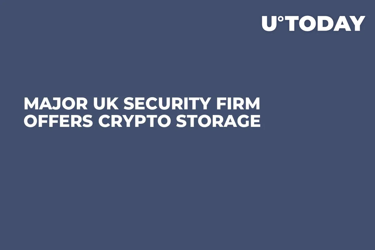 Major UK Security Firm Offers Crypto Storage  