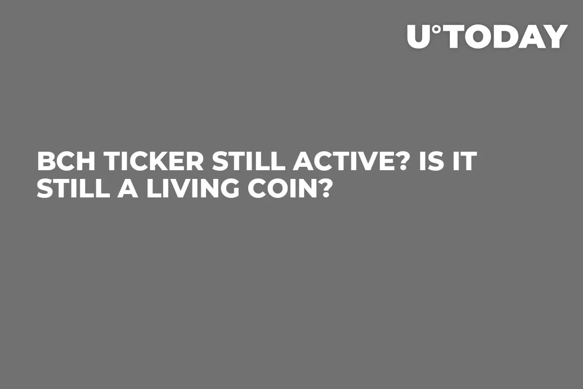 BCH Ticker Still Active? Is It Still a Living Coin?