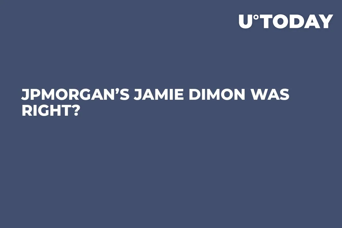 JPMorgan’s Jamie Dimon Was Right?