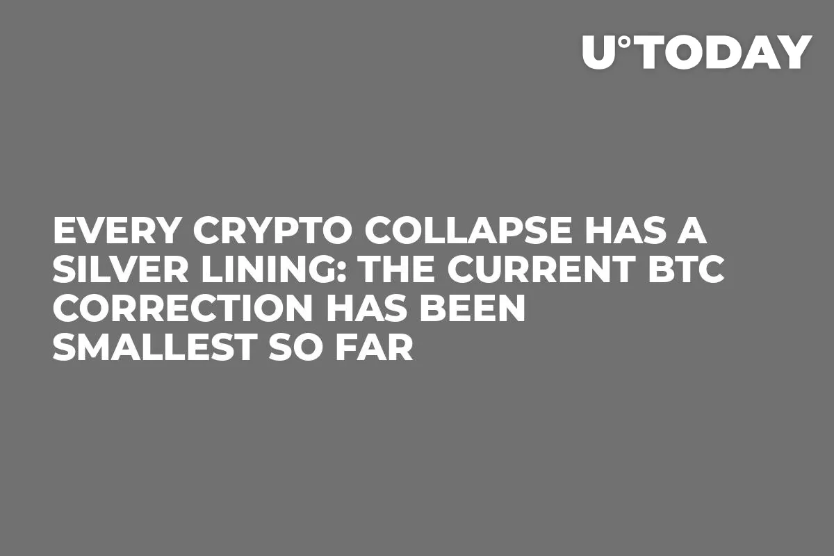Every Crypto Collapse Has a Silver Lining: The Current BTC Correction Has Been Smallest So Far