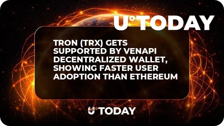 TRON (TRX) Gets Supported by VenaPi Decentralized Wallet, Showing Faster User Adoption Than Ethereum