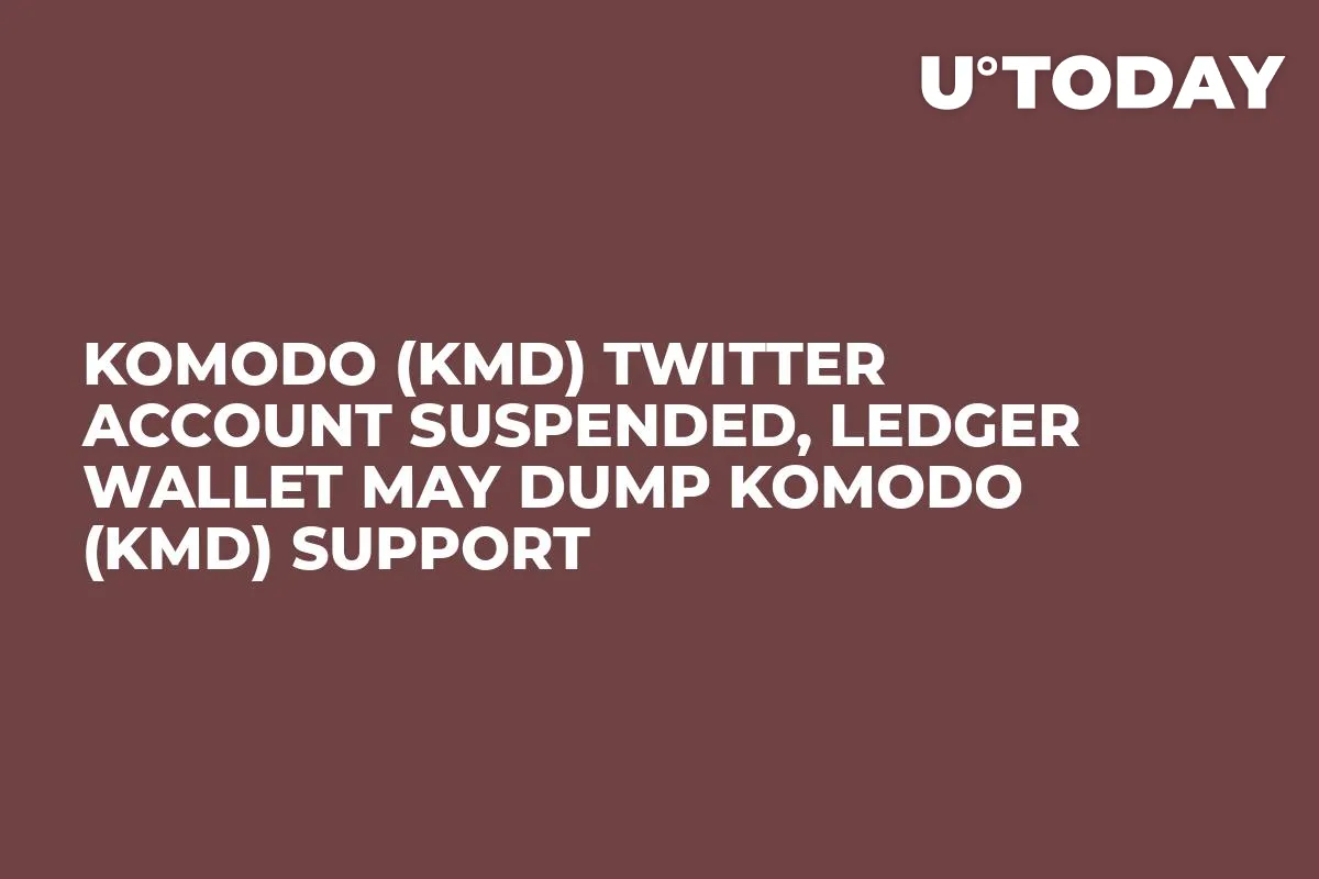 Komodo (KMD) Twitter Account Suspended, Ledger Wallet May Dump Komodo (KMD) Support