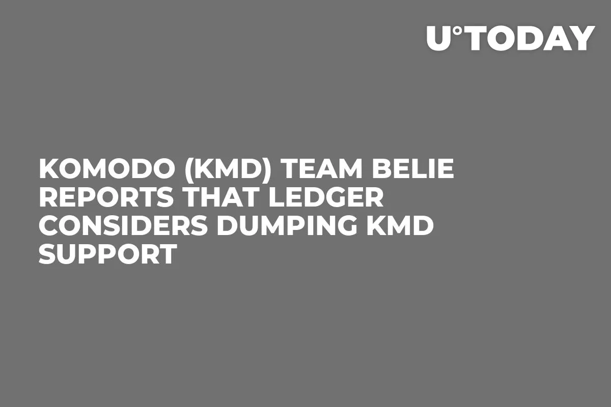 Komodo (KMD) Team Belie Reports that Ledger Considers Dumping KMD Support