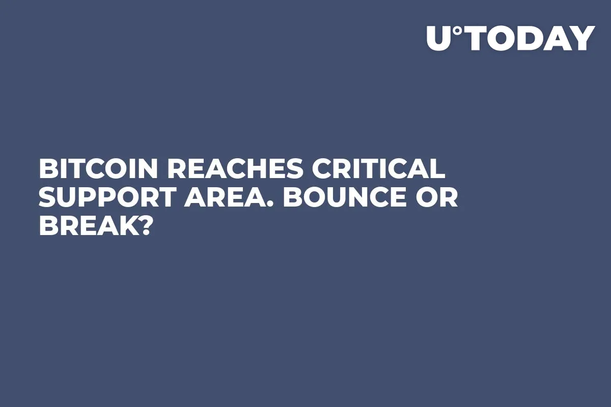 Bitcoin Reaches Critical Support Area. Bounce or Break?