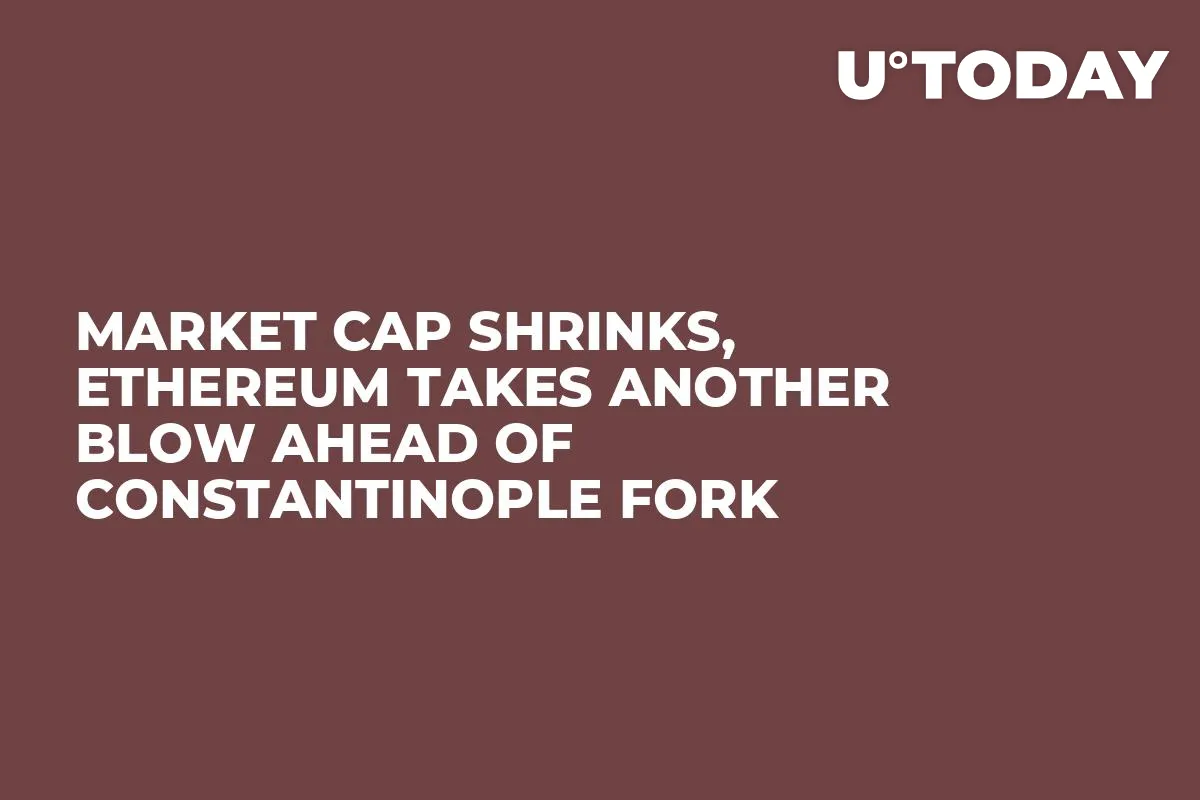 Market Cap Shrinks, Ethereum Takes Another Blow Ahead of Constantinople Fork