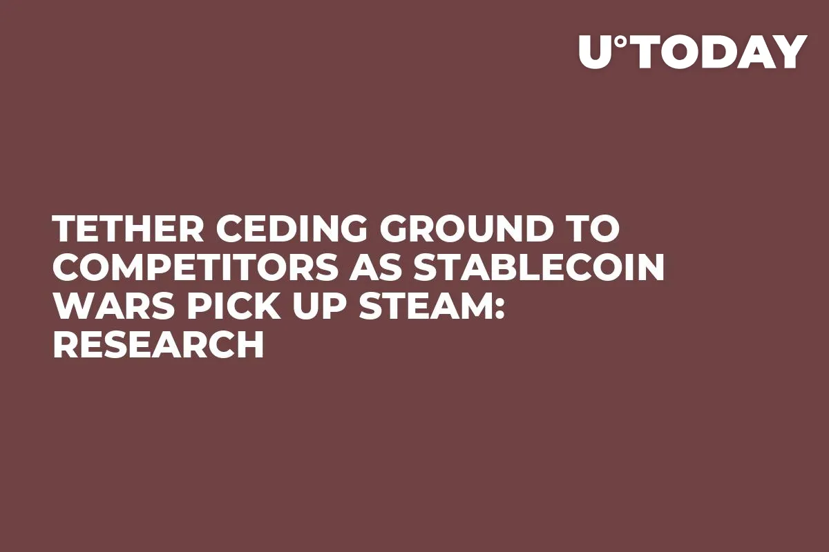 Tether Ceding Ground to Competitors as Stablecoin Wars Pick Up Steam: Research 