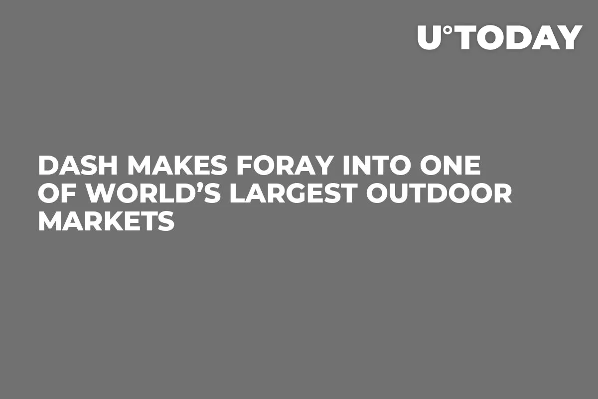 Dash Makes Foray Into One of World’s Largest Outdoor Markets