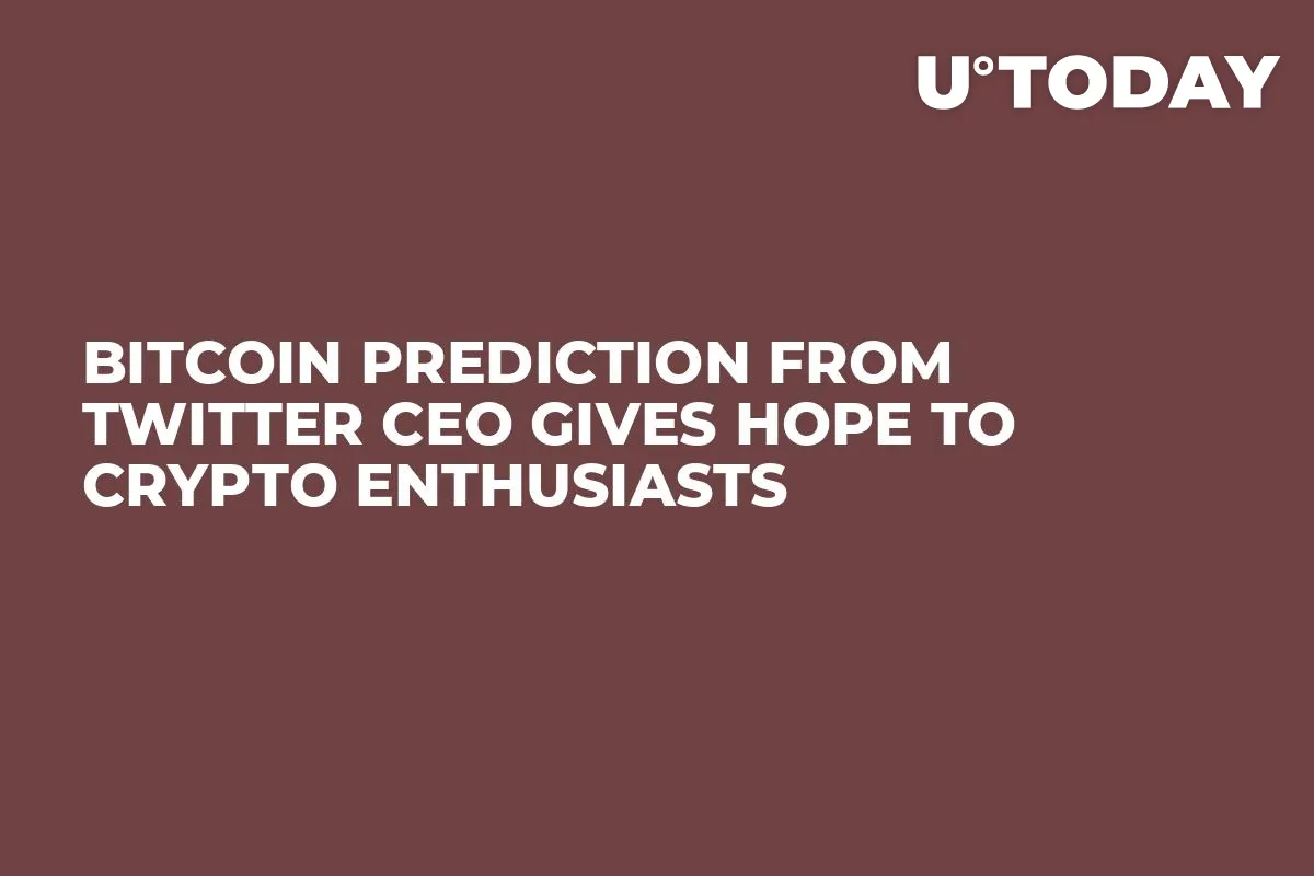 Bitcoin Prediction from Twitter CEO Gives Hope to Crypto Enthusiasts