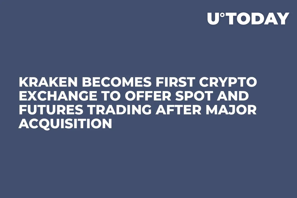 Kraken Becomes First Crypto Exchange to Offer Spot and Futures Trading After Major Acquisition 