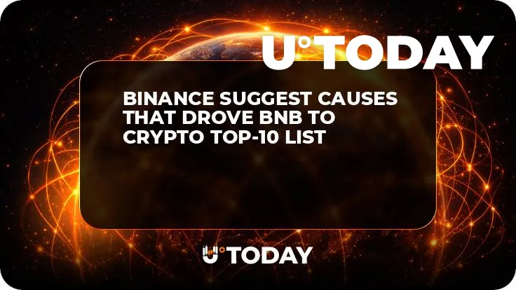Binance Suggest Causes That Drove BNB to Crypto Top-10 List