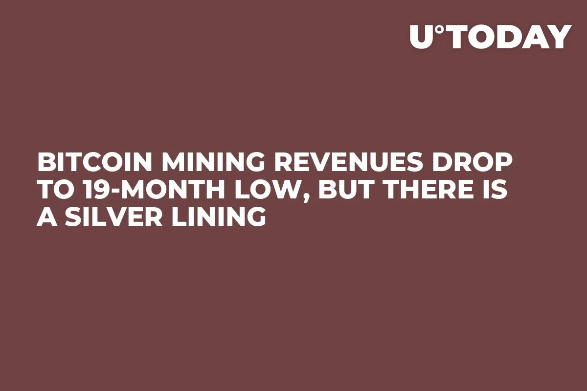 Bitcoin Mining Revenues Drop to 19-Month Low, but There Is a Silver Lining