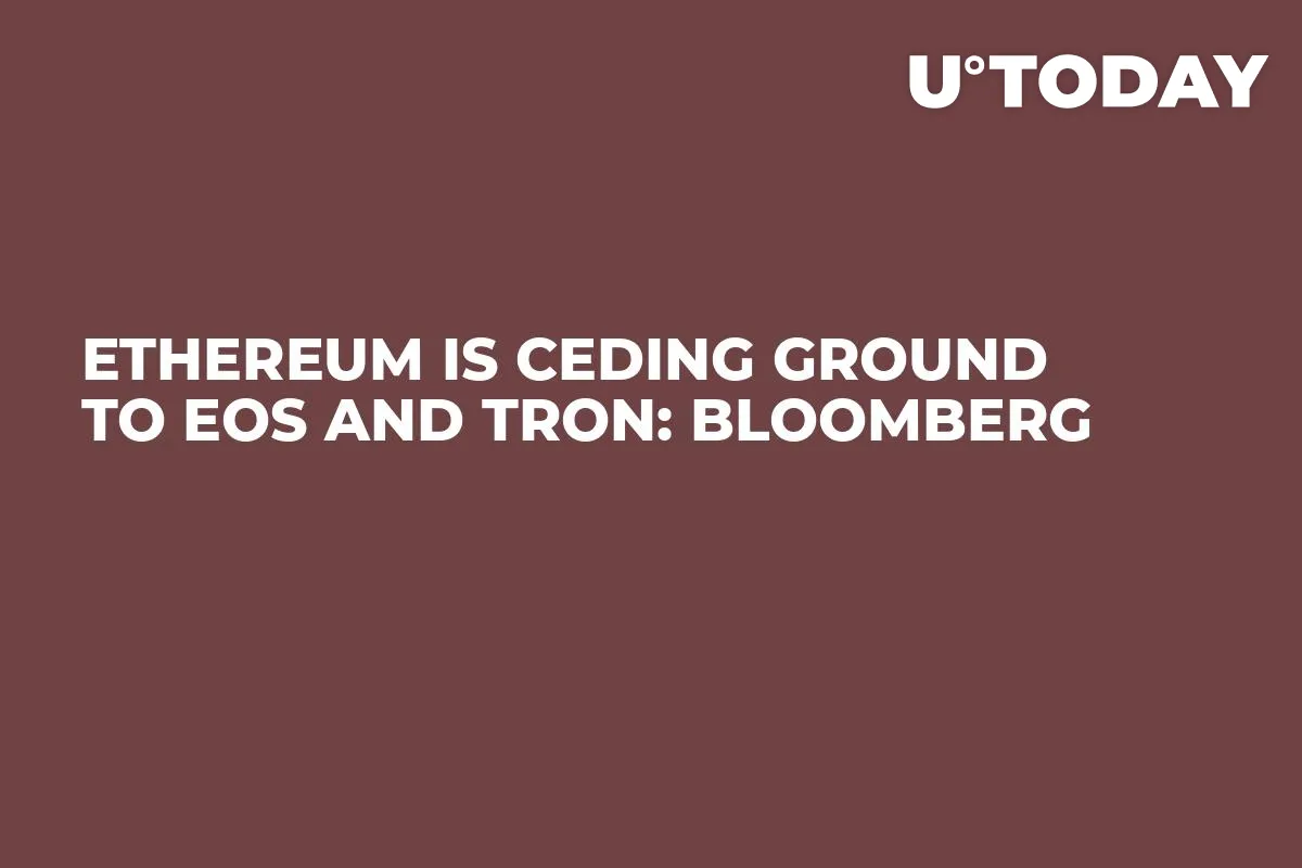 Ethereum Is Ceding Ground to EOS and Tron: Bloomberg 