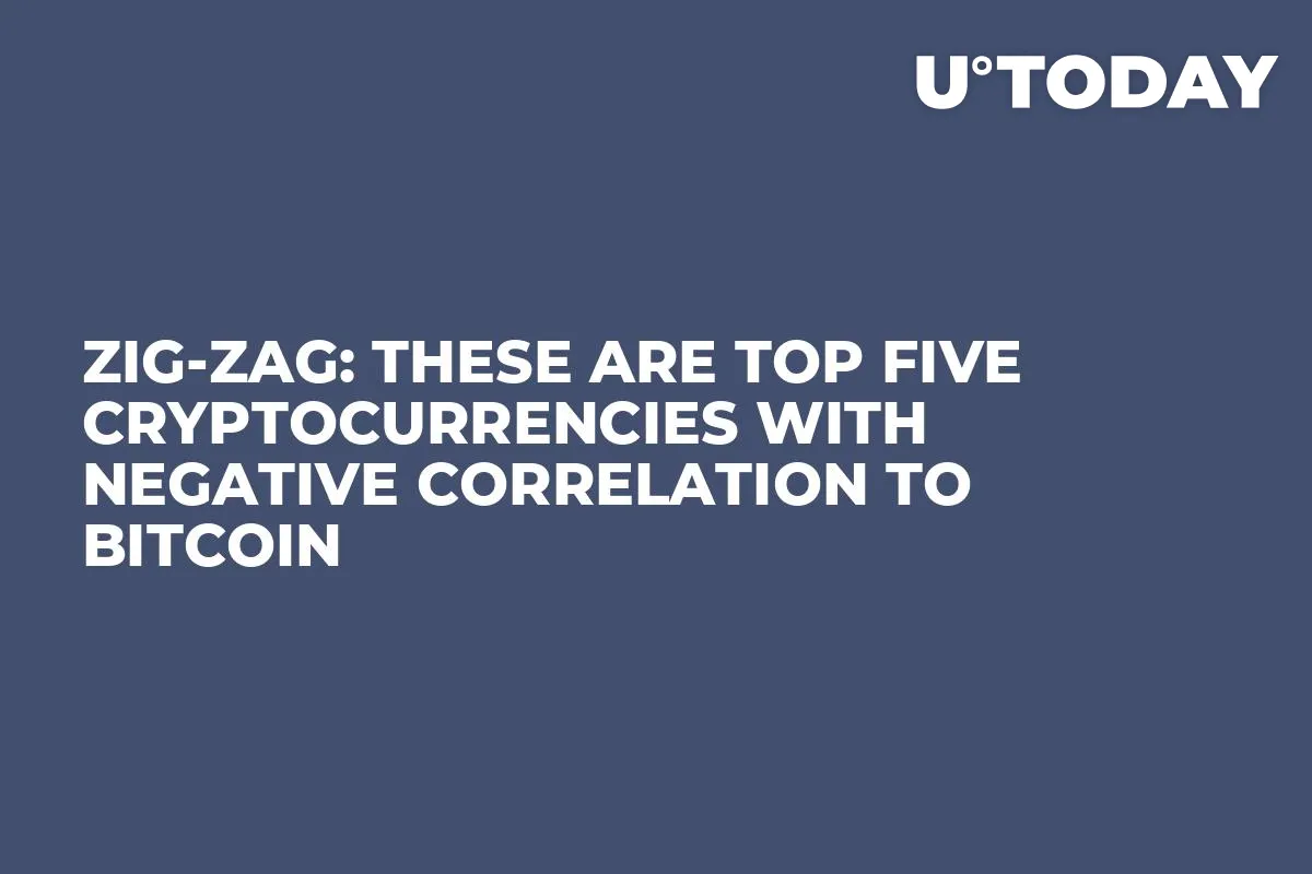 Zig-Zag: These Are Top Five Cryptocurrencies with Negative Correlation to Bitcoin