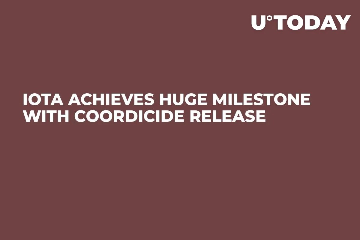IOTA Achieves Huge Milestone with Coordicide Release