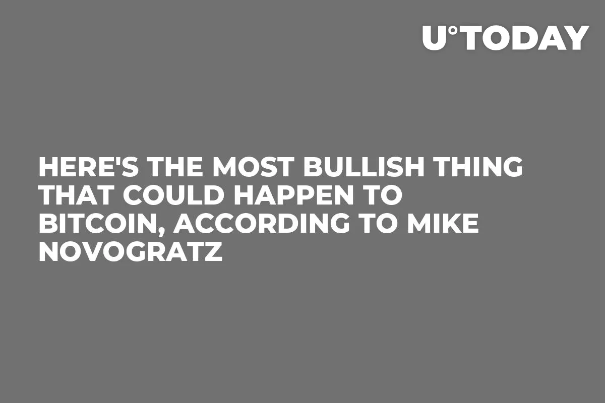 Here's the Most Bullish Thing That Could Happen to Bitcoin, According to Mike Novogratz