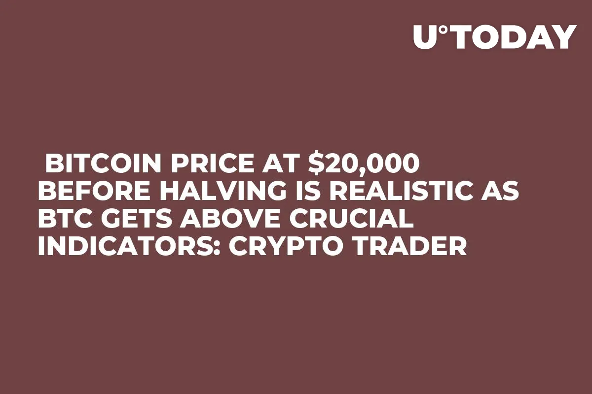  Bitcoin Price at $20,000 Before Halving Is Realistic as BTC Gets Above Crucial Indicators: Crypto Trader