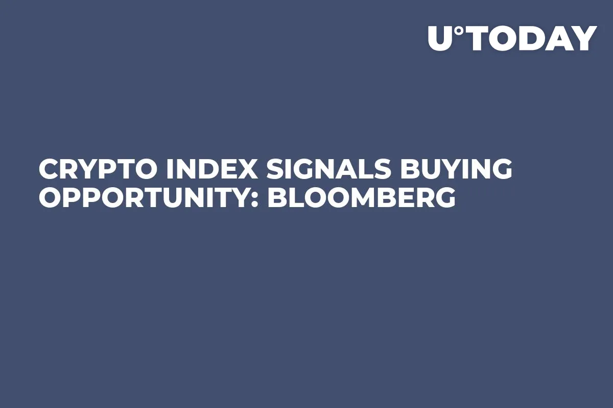 Crypto Index Signals Buying Opportunity: Bloomberg