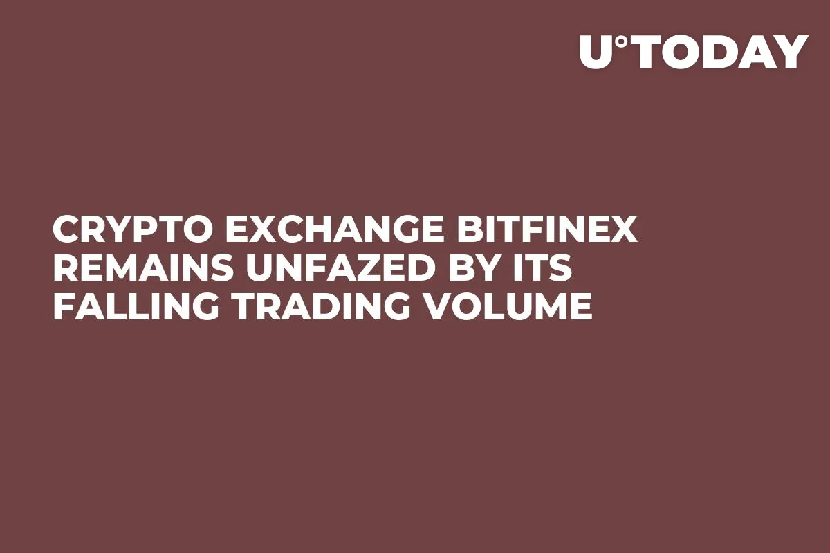 Crypto Exchange Bitfinex Remains Unfazed by Its Falling Trading Volume