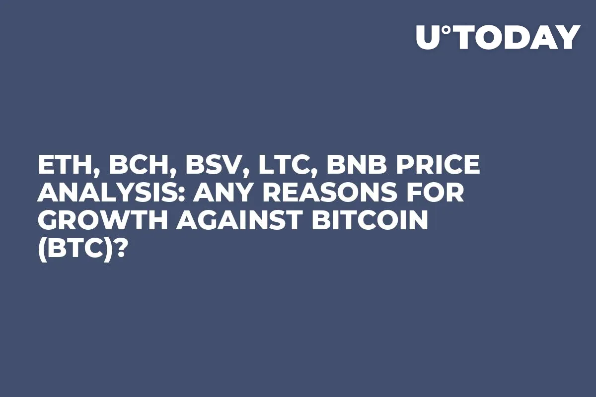 ETH, BCH, BSV, LTC, BNB Price Analysis: Any Reasons for Growth Against Bitcoin (BTC)?