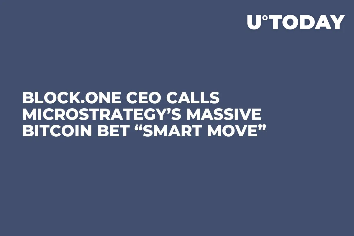 Block.one CEO Calls MicroStrategy’s Massive Bitcoin Bet “Smart Move”