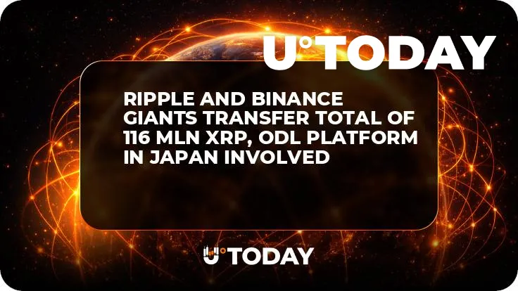 Ripple and Binance Giants Transfer Total of 116 Mln XRP, ODL Platform in Japan Involved