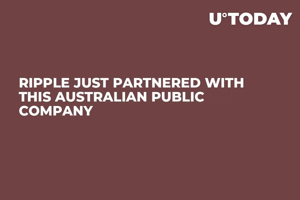 Ripple Just Partnered with This Australian Public Company