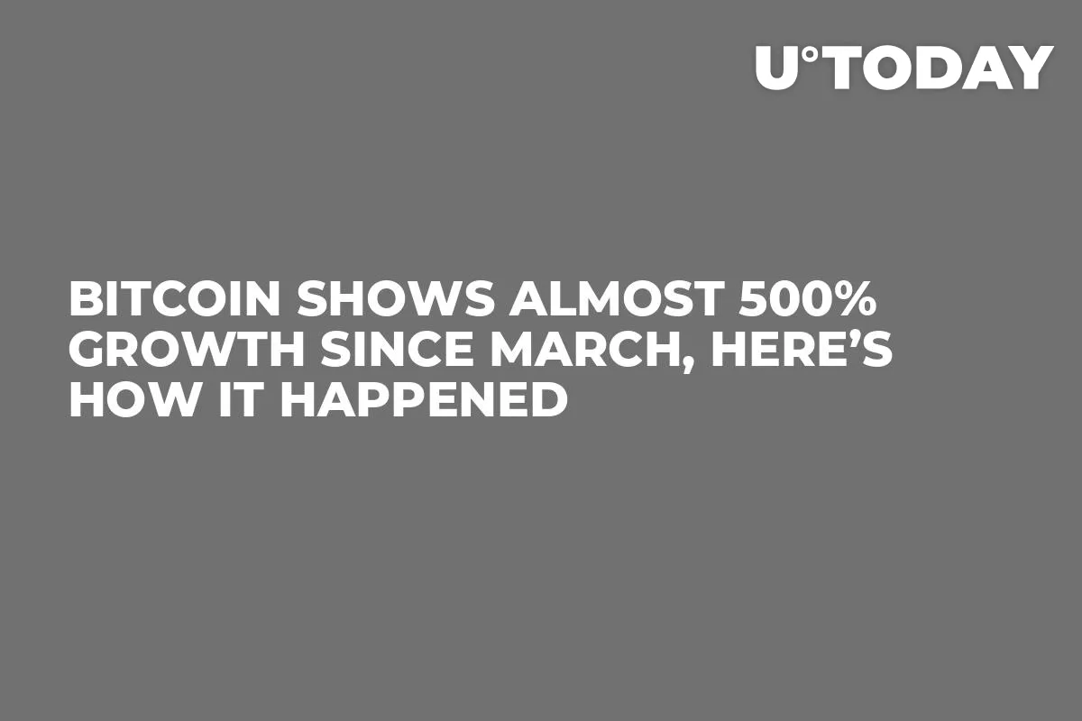 Bitcoin Shows Almost 500% Growth Since March, Here’s How It Happened
