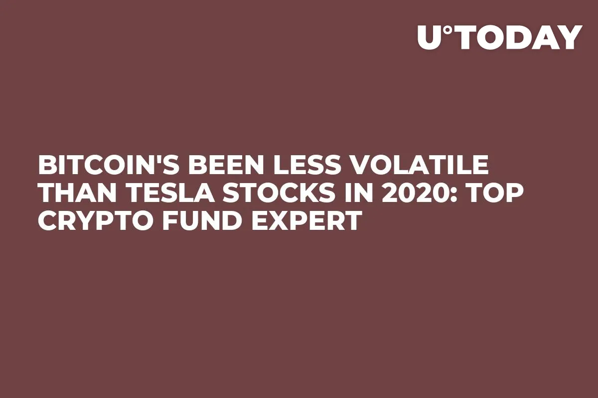 Bitcoin's Been Less Volatile Than Tesla Stocks in 2020: Top Crypto Fund Expert