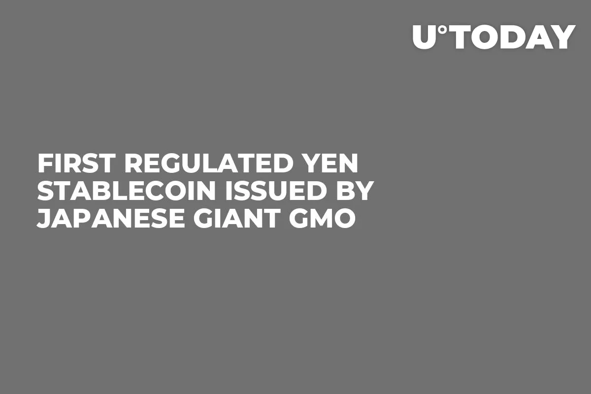 First Regulated Yen Stablecoin Issued by Japanese Giant GMO