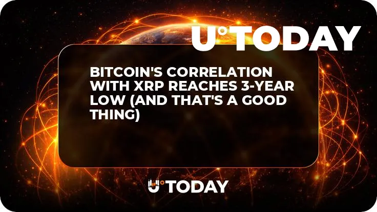 Bitcoin's Correlation with XRP Reaches 3-Year Low (And That's a Good Thing)