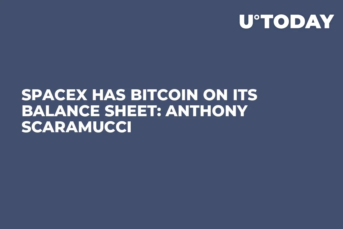 SpaceX Has Bitcoin on Its Balance Sheet: Anthony Scaramucci 