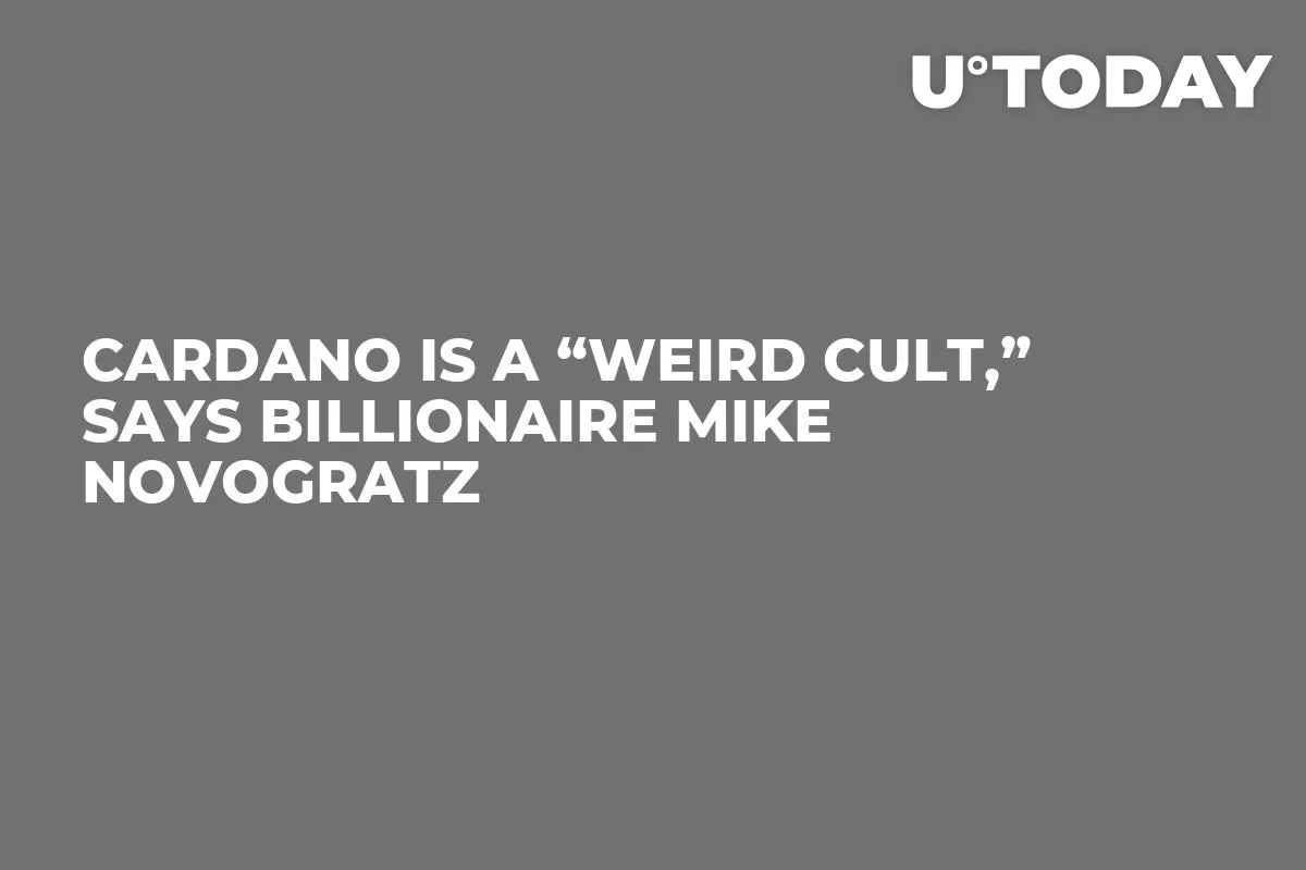 Cardano Is a “Weird Cult,” Says Billionaire Mike Novogratz