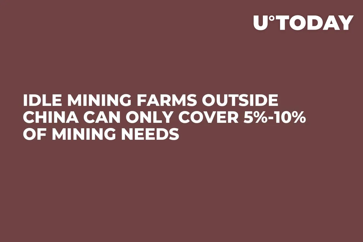 Idle Mining Farms Outside China Can Only Cover 5%-10% Of Mining Needs