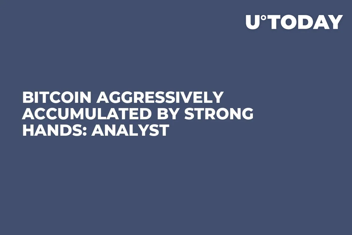 Bitcoin Aggressively Accumulated by Strong Hands: Analyst