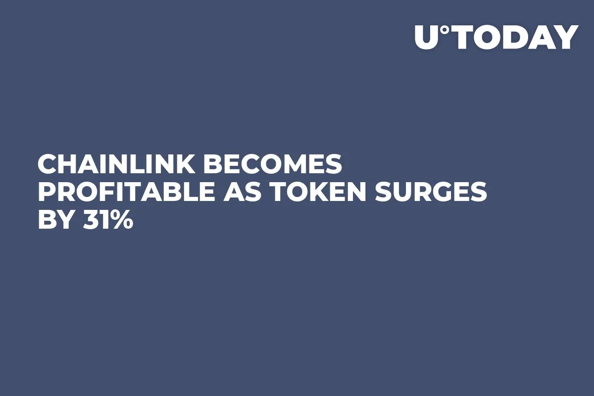 Chainlink Becomes Profitable as Token Surges by 31%