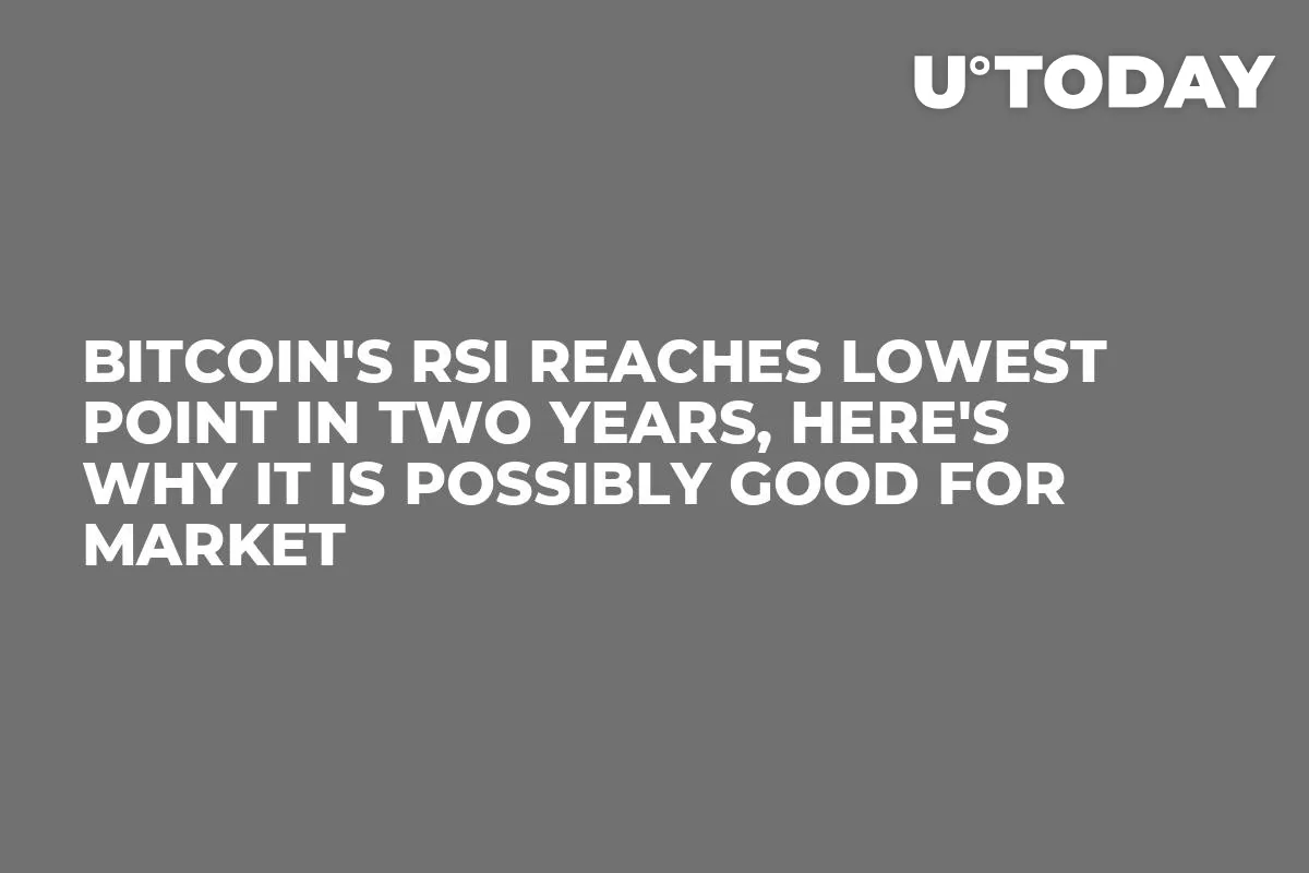 Bitcoin's RSI Reaches Lowest Point in Two Years, Here's Why It Is Possibly Good for Market